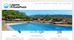 Desktop Screenshot of lagunaprivatepools.com